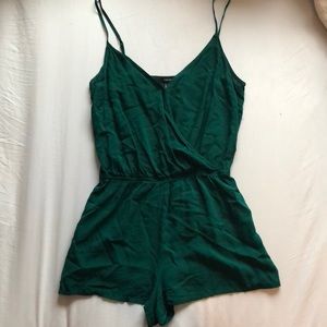 forever 21 green romper